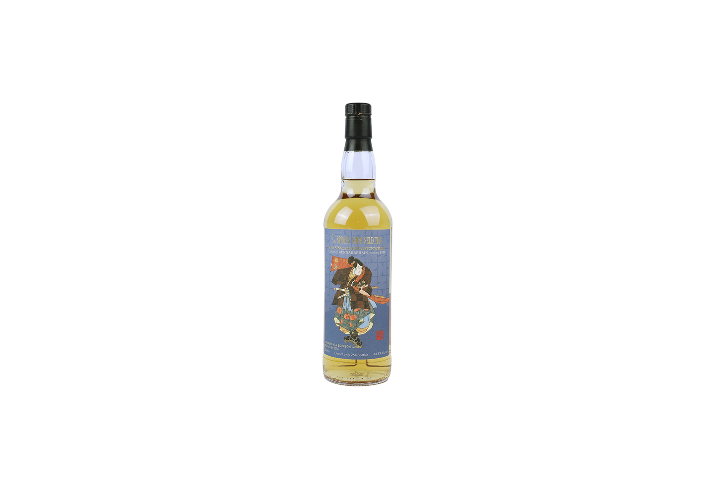 (SPIRITS SHOP SELECTION) BUNNAHABHAIN DISTILLED IN 1989, 44.5% ALC 700ml, BOTTLED IN 2014, MATURED IN BOURBON CASK, 1/264LIGHTLY DAMAGED BOX COVER 1989 700ml OC(1)