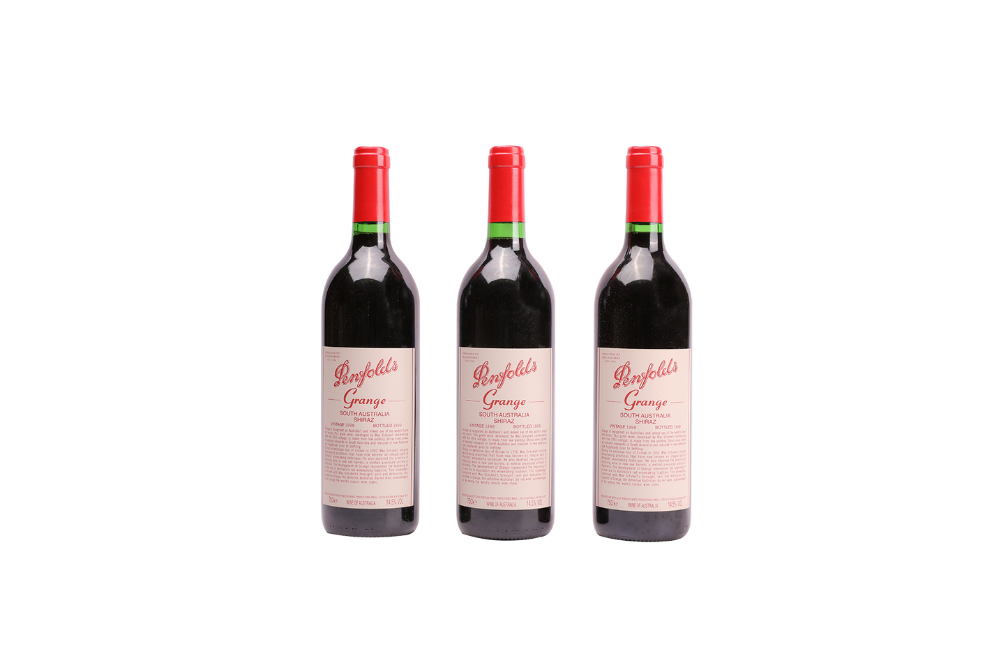 PENFOLDS GRANGE SHIRAZ  1998 750ml LB(3)