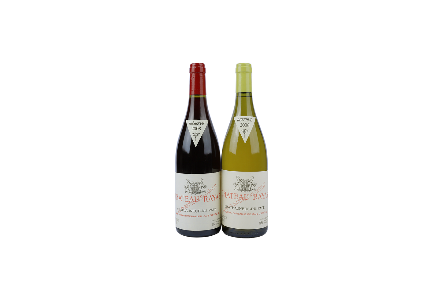 CHATEAU RAYAS CHATEAUNEUF DU PAPE RESERVE BLANC + ROUG E  2008 750ml LB(2)