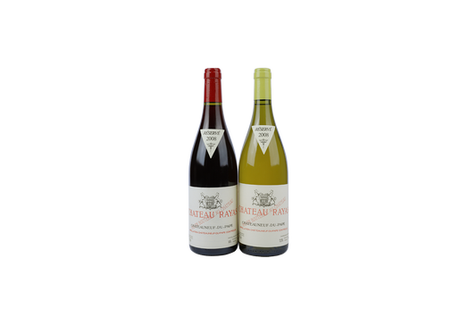 CHATEAU RAYAS CHATEAUNEUF DU PAPE RESERVE BLANC + ROUG E  2008 750ml LB(2)