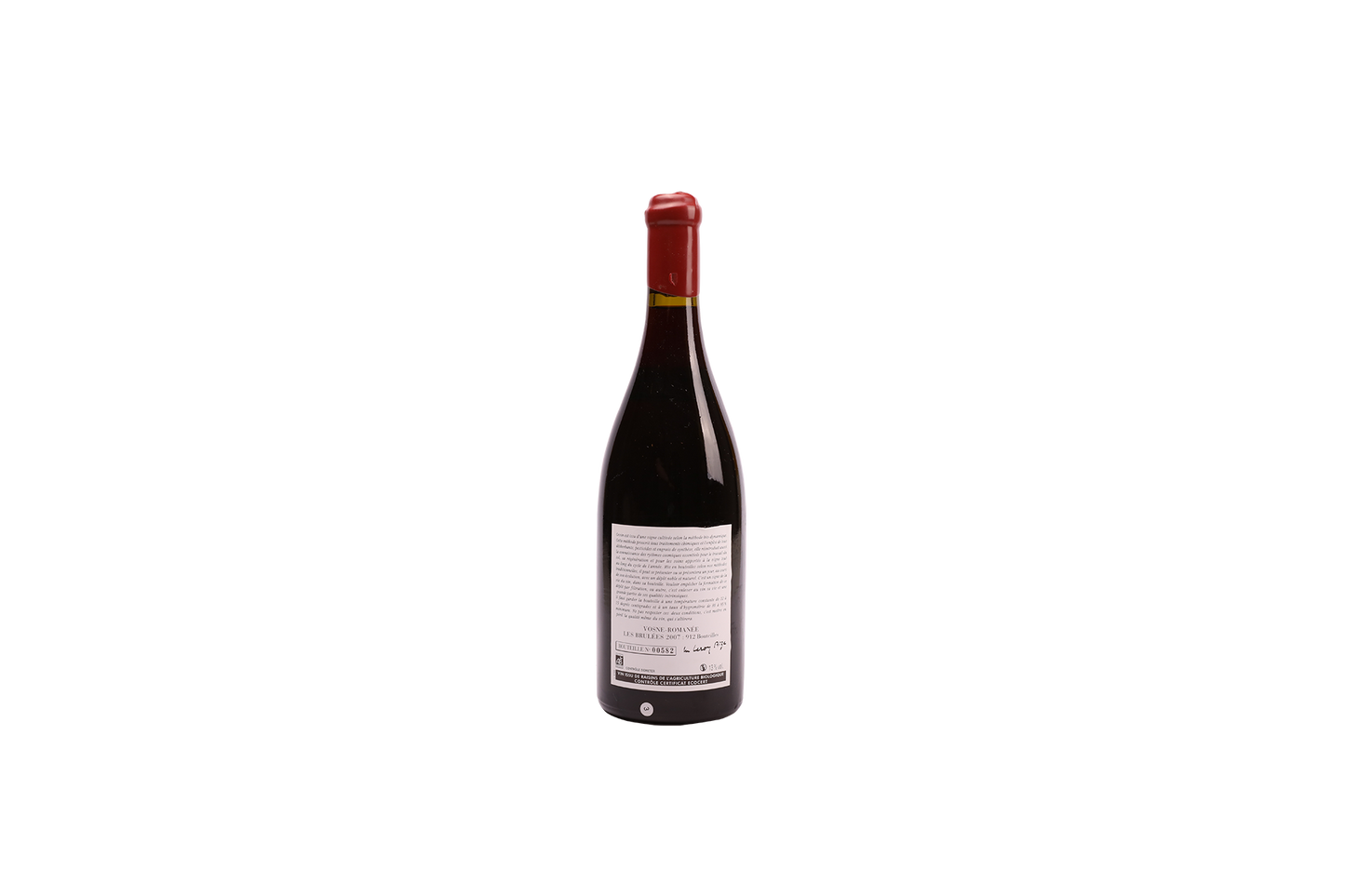 DOMAINE LEROY  VOSNE ROMANEE 1ER CRU AUX BRULEES 2007 750ml LB1