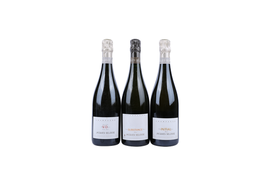 JACQUES SELOSSE TRIO OF 2009 DIGORGED (INITIAL, VO, SUBSTANCE)  NV 750ml LB3